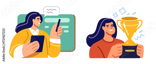 School study teacher, university and college. Academic teaching. Online learning, video lesson concept