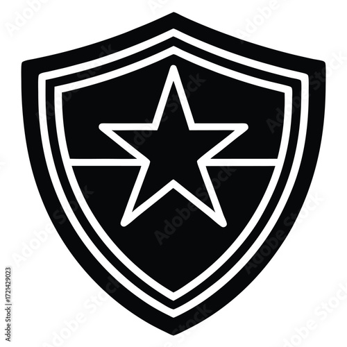 Park Ranger isolated ranger badge pin on white background