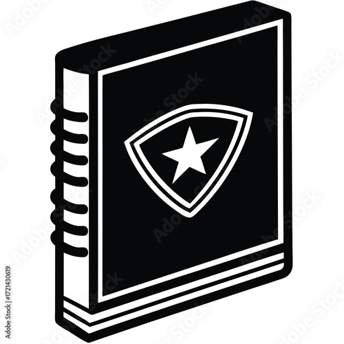 Park Ranger isolated ranger notebook cover on white background