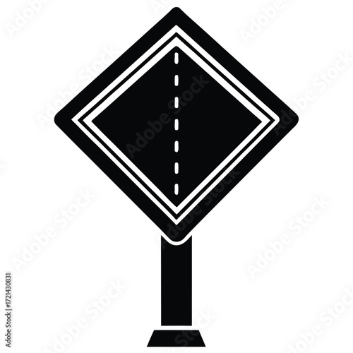 Park Ranger isolated ranger sign board on white background