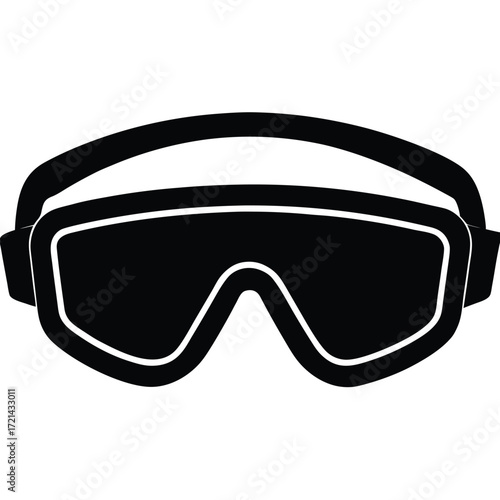 Park Ranger isolated safety goggles on white background