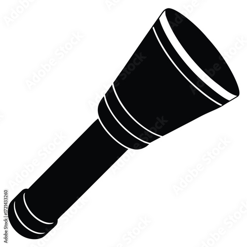Park Ranger isolated safety torch on white background