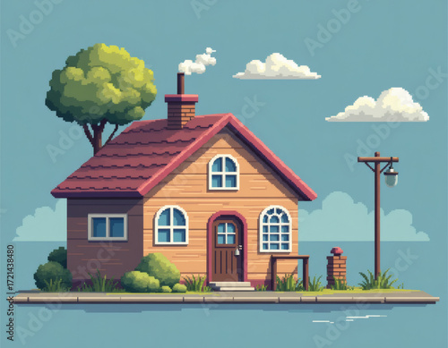 Whispers of Hearth and Canopy Beneath a Sky of Gentle Dreams