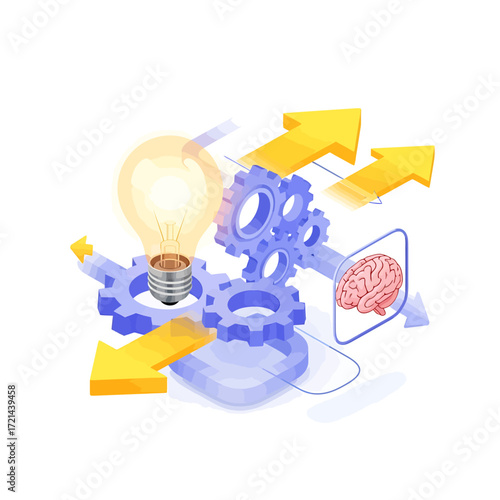 Innovation Process Ideas, Gears, and the Human Brain