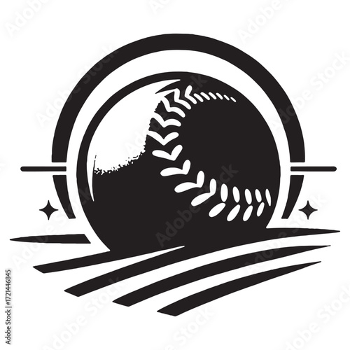 vector " Shoftball " illustration vector Design white background