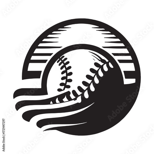 vector " Shoftball " illustration vector Design white background