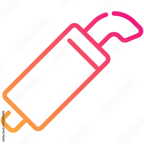 exhaust gradient line icon