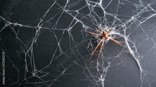 Wallpaper Mural Spider web on black background Torontodigital.ca