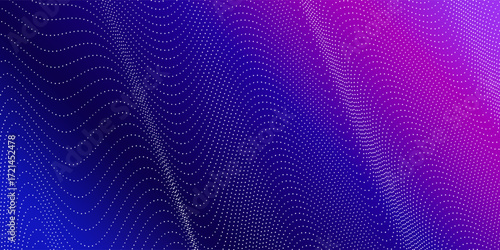 Abstract Gradient Background with Blue and Purple Dotted Pattern. Modern minimal design featuring smooth color transitions and grid dots, perfect for digital design, wallpapers, presentations, banners