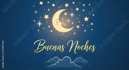 Buenas Noches Greeting Design