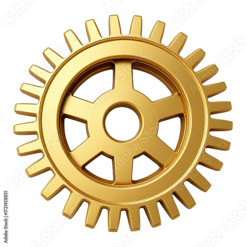 Golden gear graphic