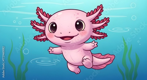 Cute Ajolote Illustration