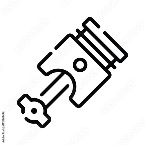 Engine piston icon, mechanic, and automotive concepts.