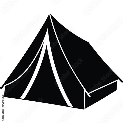 Park Ranger isolated tent on white background