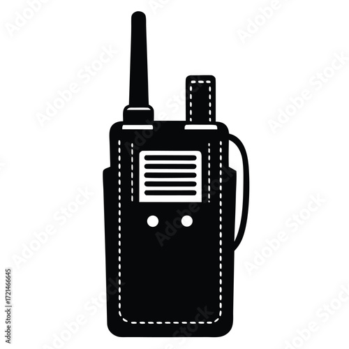 Park Ranger isolated walkie holster on white background