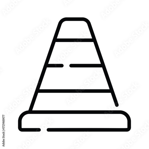Take your hands on this amazing line style icon of traffic cone