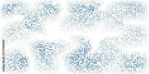 Light BLUE vector pattern with spheres. Illustration with set of shining colorful abstract circles. Design for business adverts.