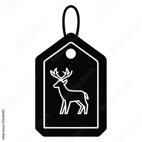 Park Ranger isolated wildlife tag on white background