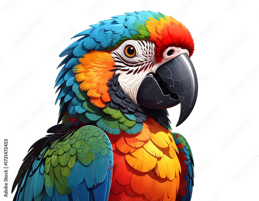 Fototapeta premium Parrot png picture