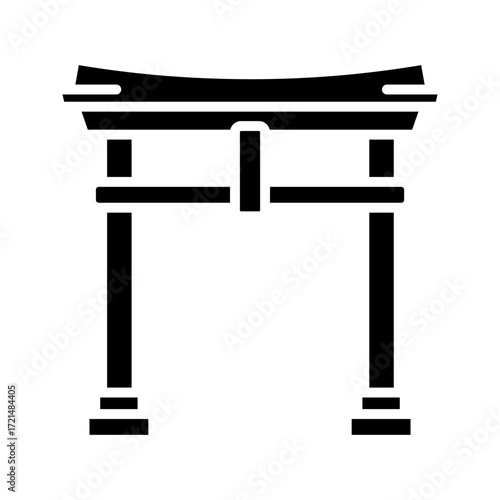 Torii icon on white background