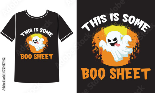 This is some boo sheet t-shirt design template