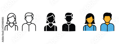 Couple icon vector. team, inclusion and teamwork symbol. vector illustration.