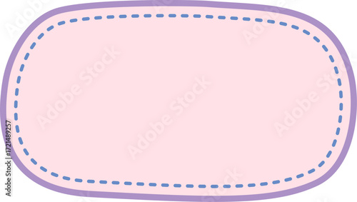 Abstract Wavy Stitched Blob