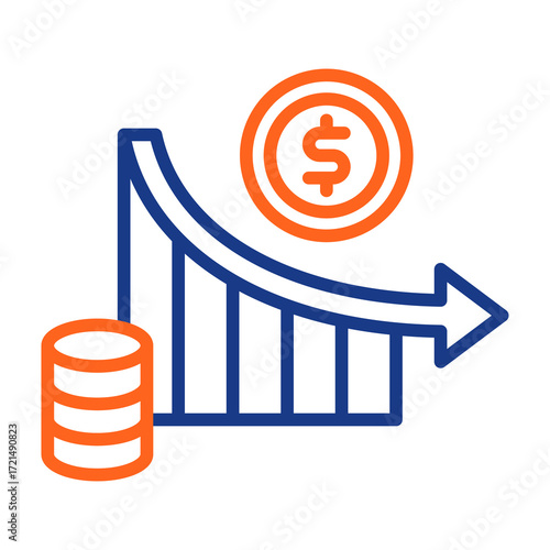 Depreciation Color Vector Icon