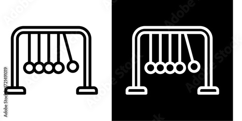 Physics Experiment  Icon Set White Style Collection