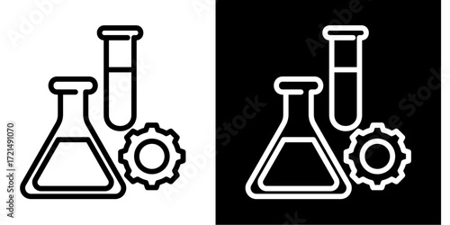 Biomedical Engineering  Icon Set White Style Collection