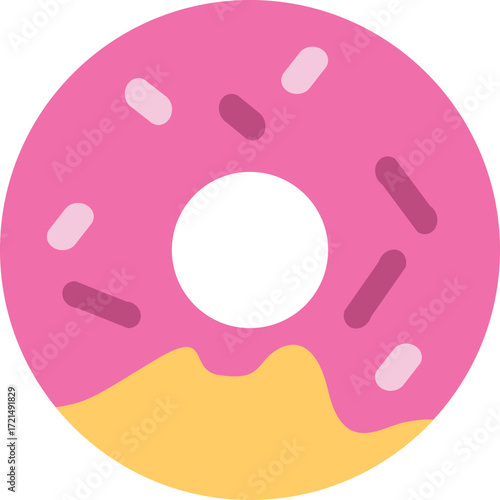 Pink Frosted Donut