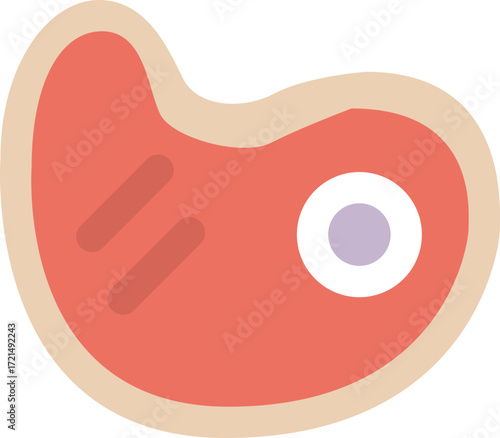 Raw Steak Illustration