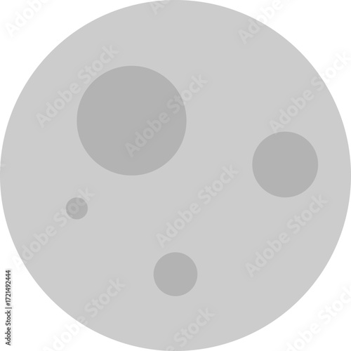 Minimalist Moon Illustration
