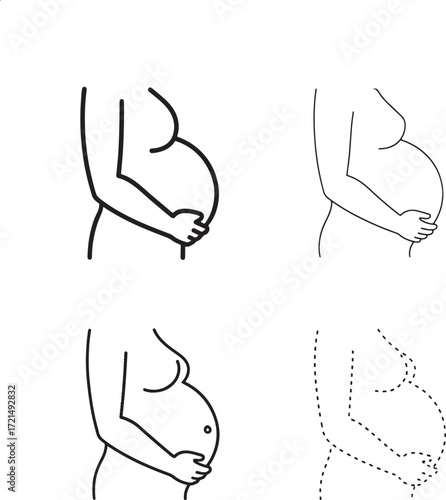 Pregnant Woman Silhouette

