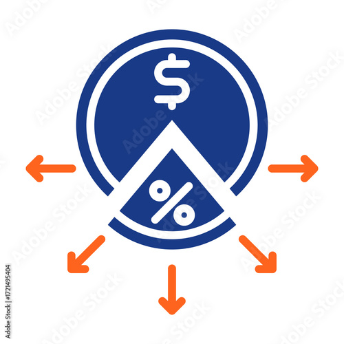Dividends Payment Fill Vector Icon
