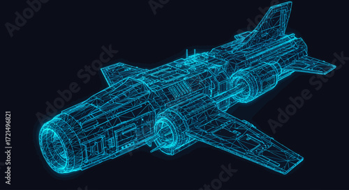 Airplane cyber punk