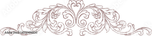 Decorative Thai traditional art decorative adornment for invitations and greeting cards, Elegant vector. 