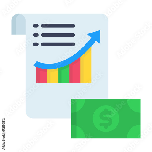 Deferred Revenue Flat Vector Icon