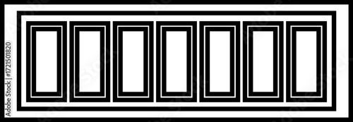 Electric Switchboard Icon in Black Color Line Style Circuit Panel Vector Electrical Board Symbol Power Control System Interface
