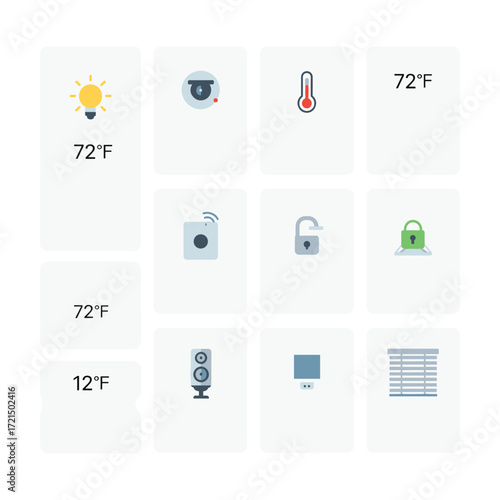 Smart Home Control Interface: Clean Minimalist App Design
