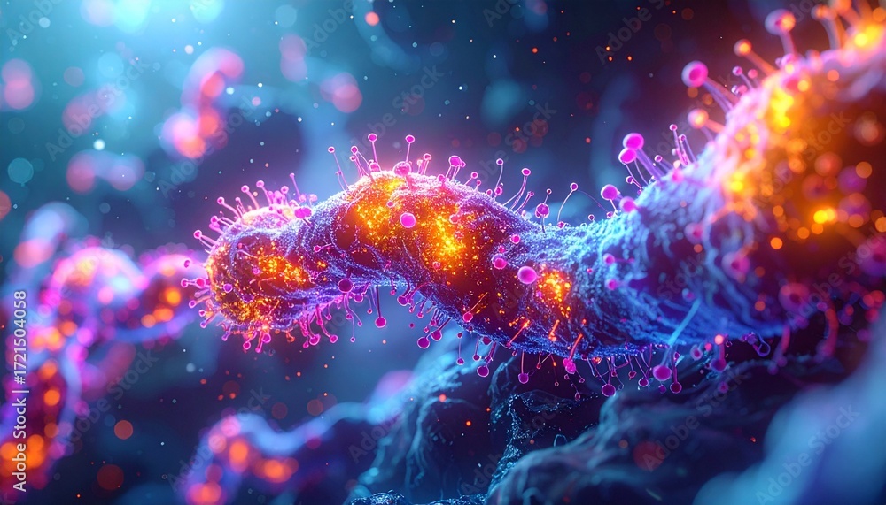 Obraz premium CRISPR-mediated fluorescent protein tagging