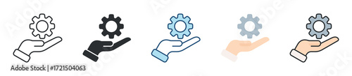 Service Icon Set Multiple Style Collection