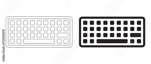 Keyboard vector icon. illustration isolated on white background.