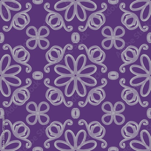 seamless floral background in pastel colors