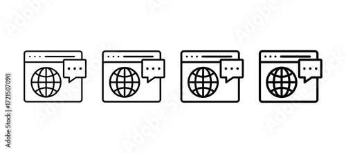 Dns Multiple Line Icon Element