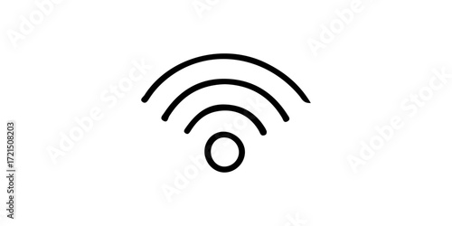 Wi-Fi signal icon on a grid background indicating wireless internet connectivity.