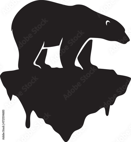 Melting Face Silhouette