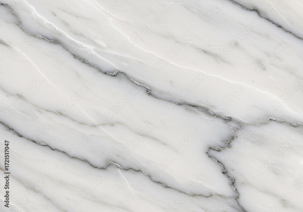 Obraz premium Elegant white marble texture with subtle grey veining, a natural stone background