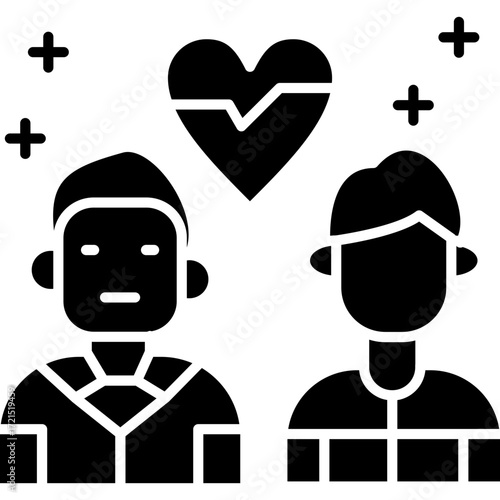 High Five Icon Vector Element