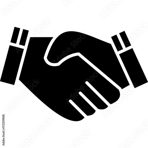 Shake Hands Icon Vector Element